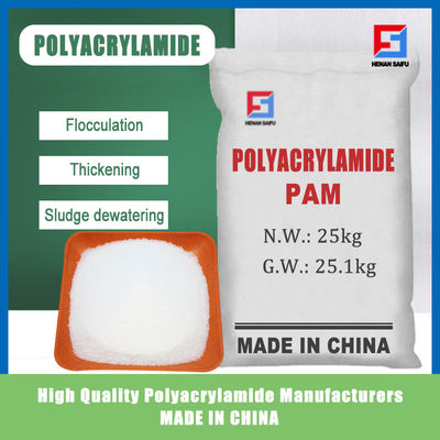 Polyacrylamide Flocculant χημική ουσία της PAM για την ανιονική απομάκρυνση νερού λάσπης λυμάτων μεταλλείας